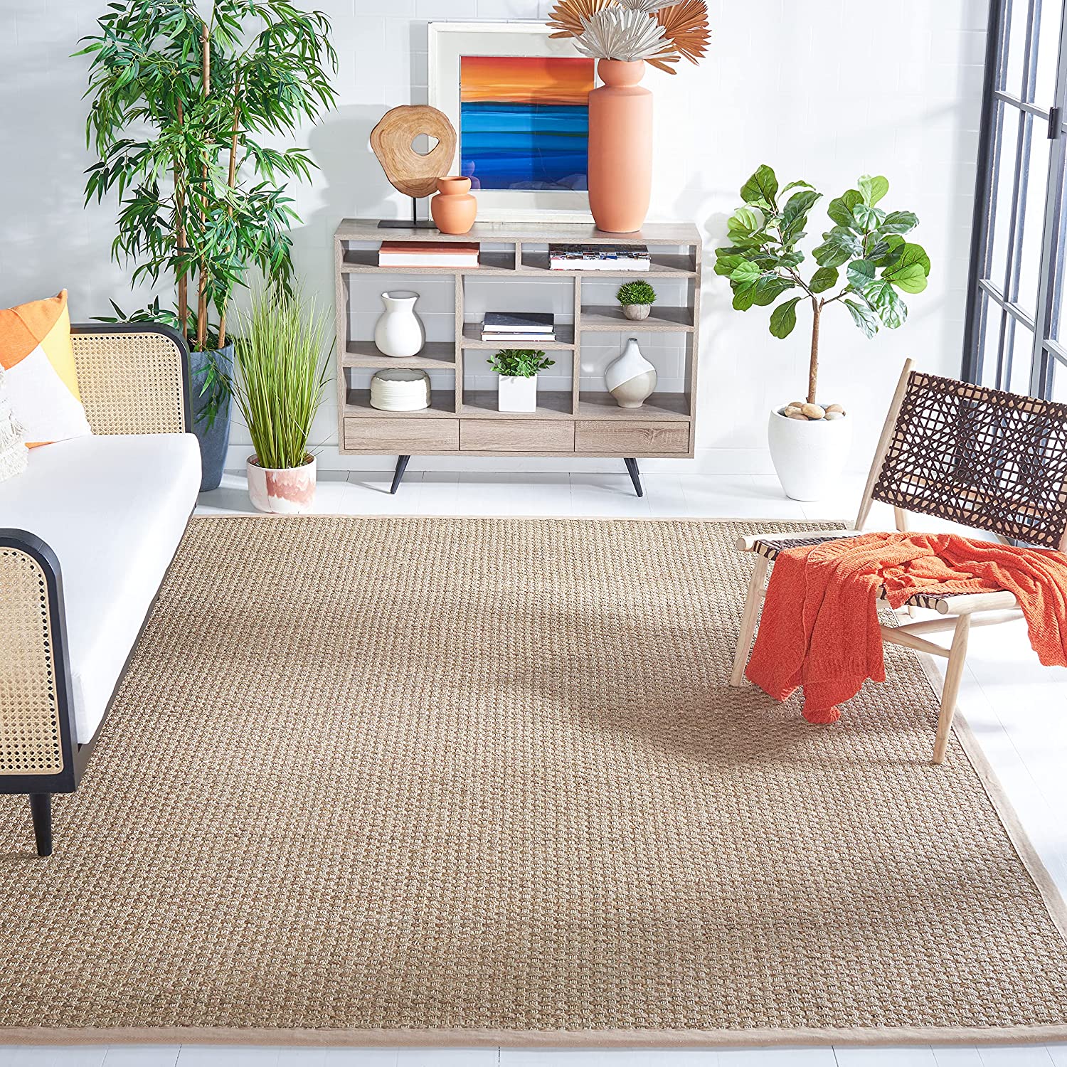 Safavieh Natural Fiber Border Square Area Rug