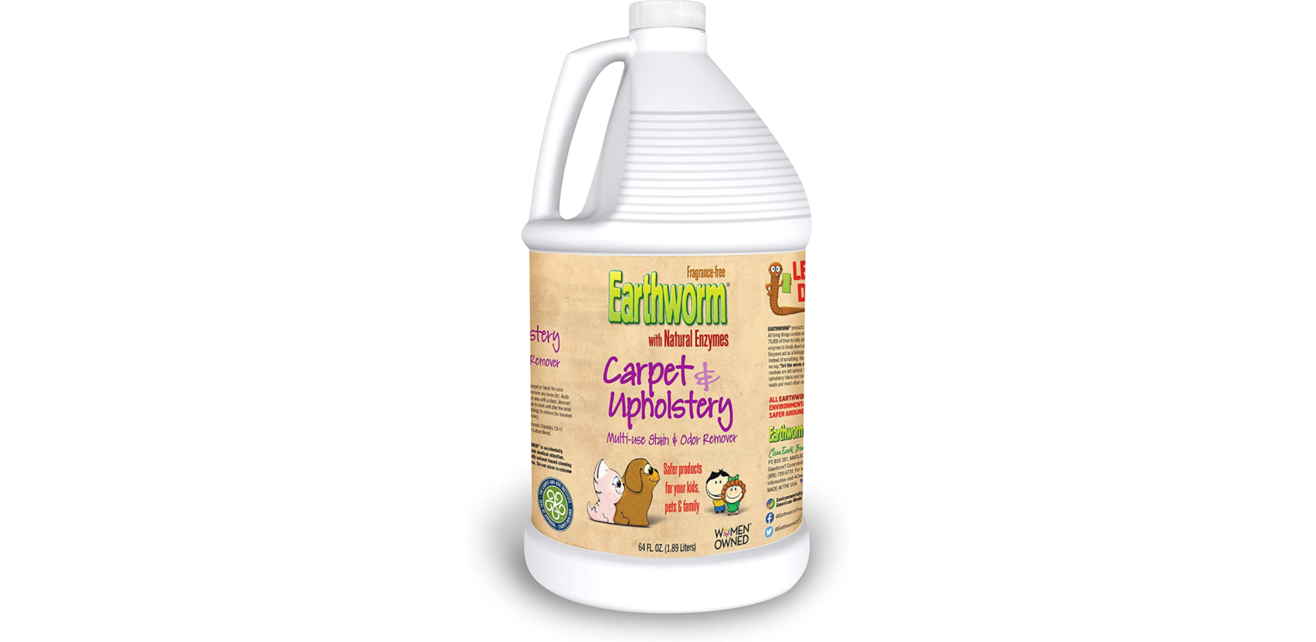 Earthworm Carpet & Upholstery Cleaner Multi-Use Stain & Odor Remover