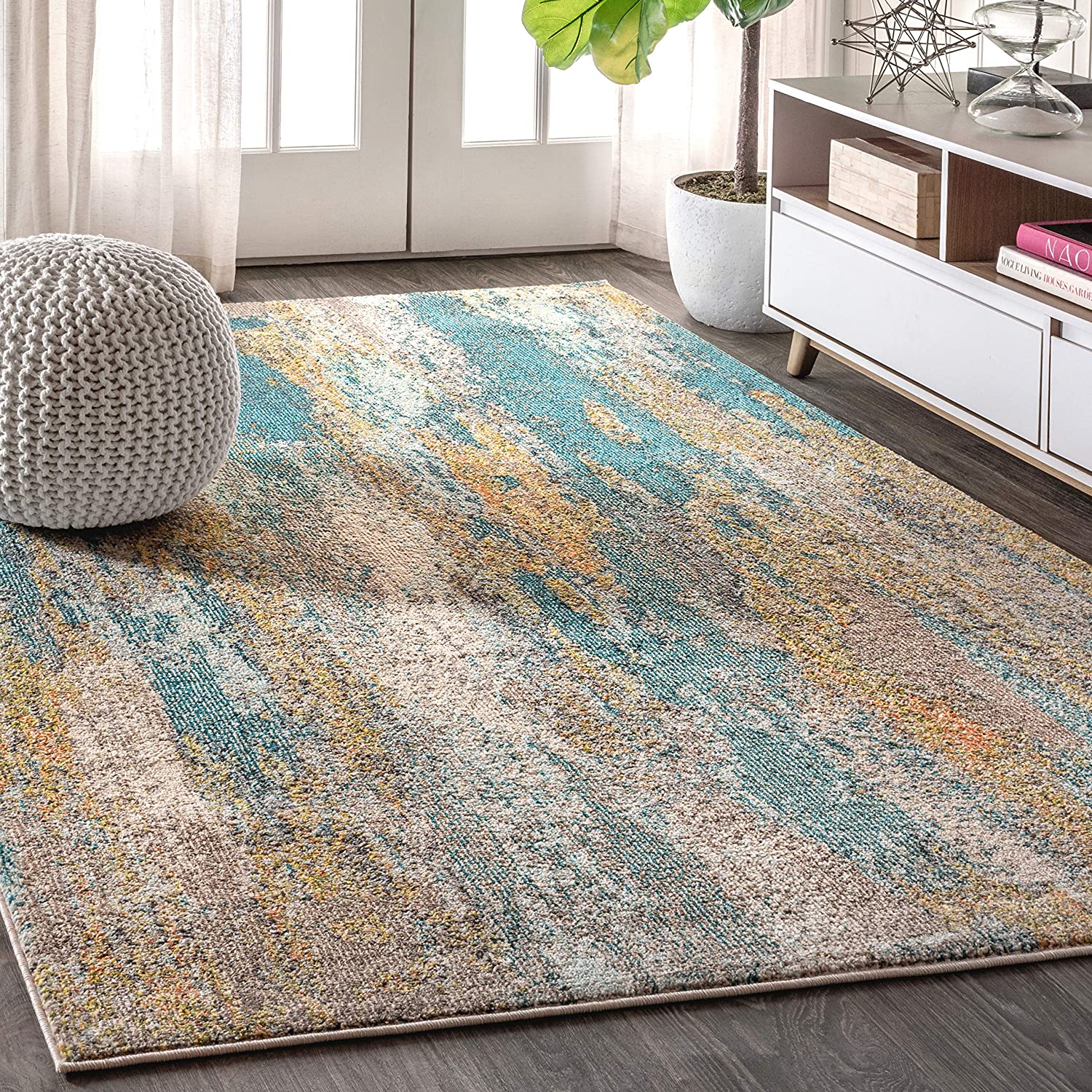  JONATHAN Y Contemporary POP Modern Abstract Area Rug