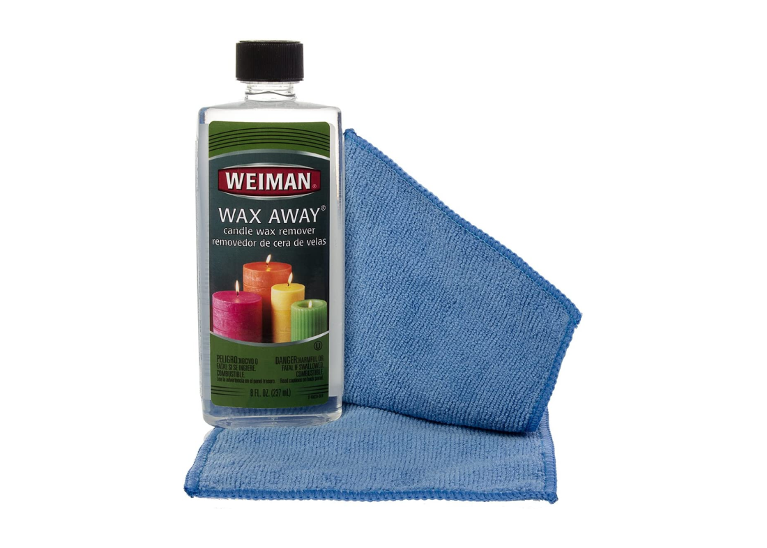 Weiman 8 Ounce Wax Away Candle Wax Remover Carpet Fabric Furniture Cleaner