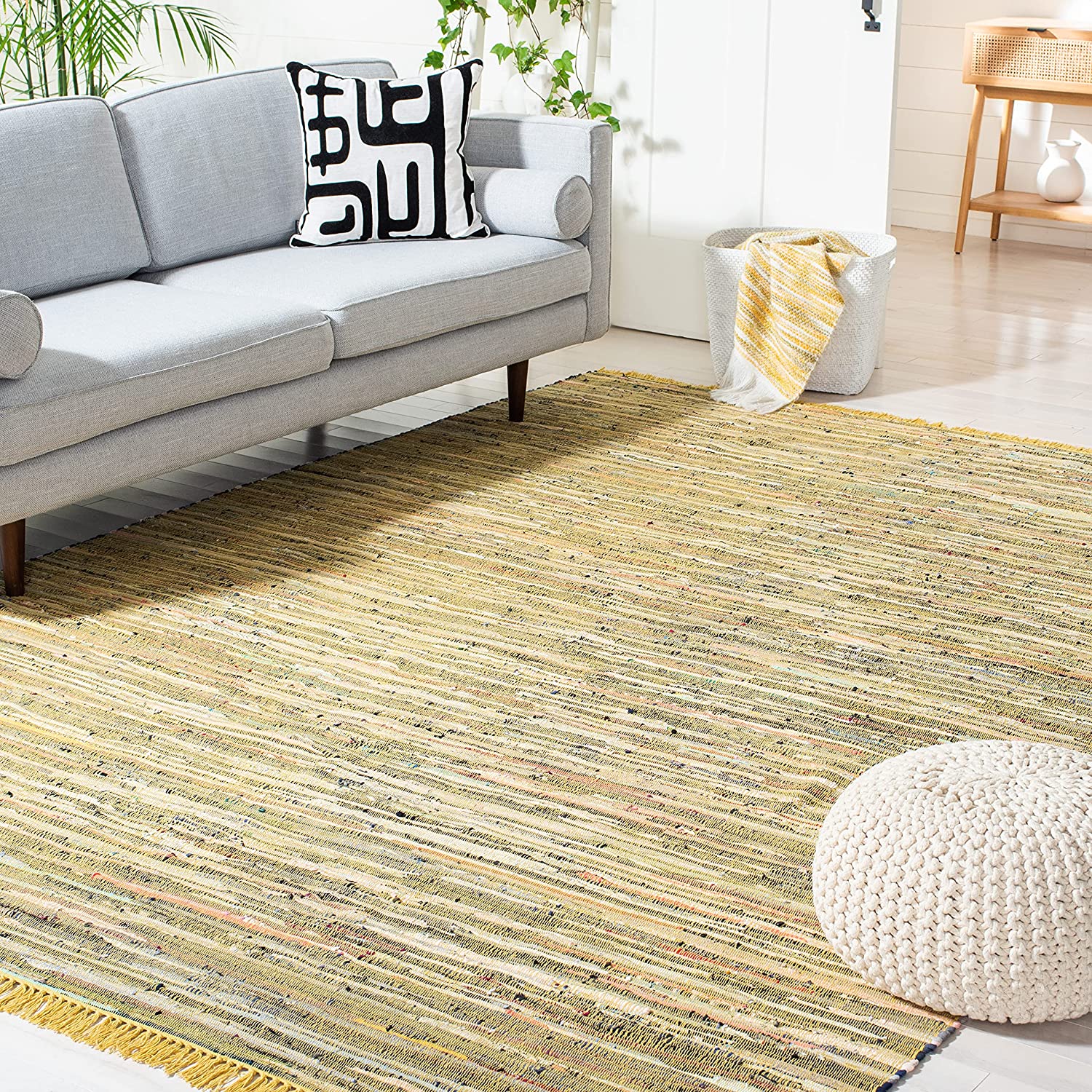 Aleen Braided Cotton/Jute Area Rug