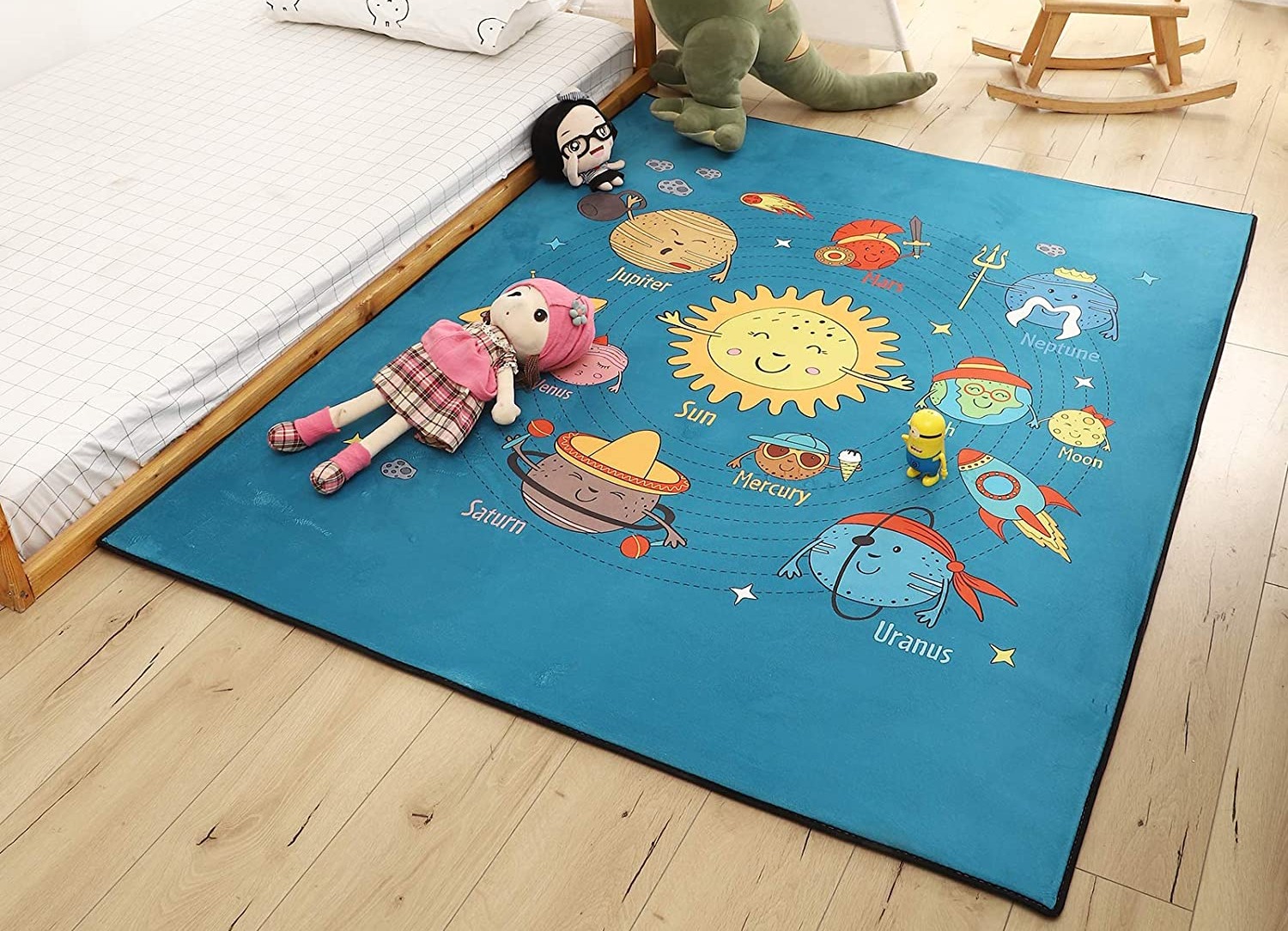 Solar System Carpet for Kids and Children Bedroom