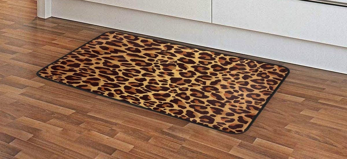 Non-Slip ALAZA Animal Leopard Print for kitchen