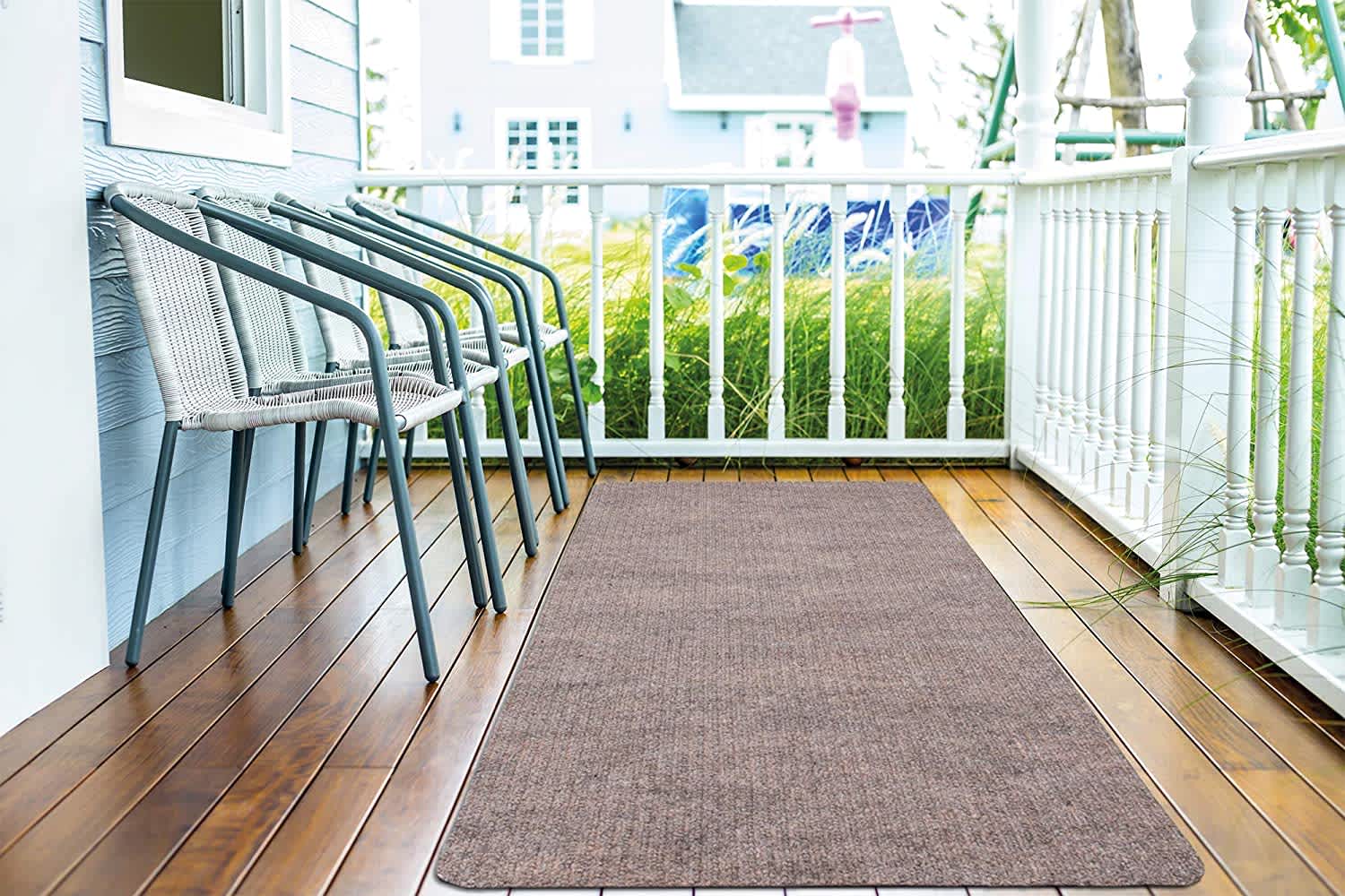 Trendy Outdoor Runners With Rubber Backing Carpets Bank