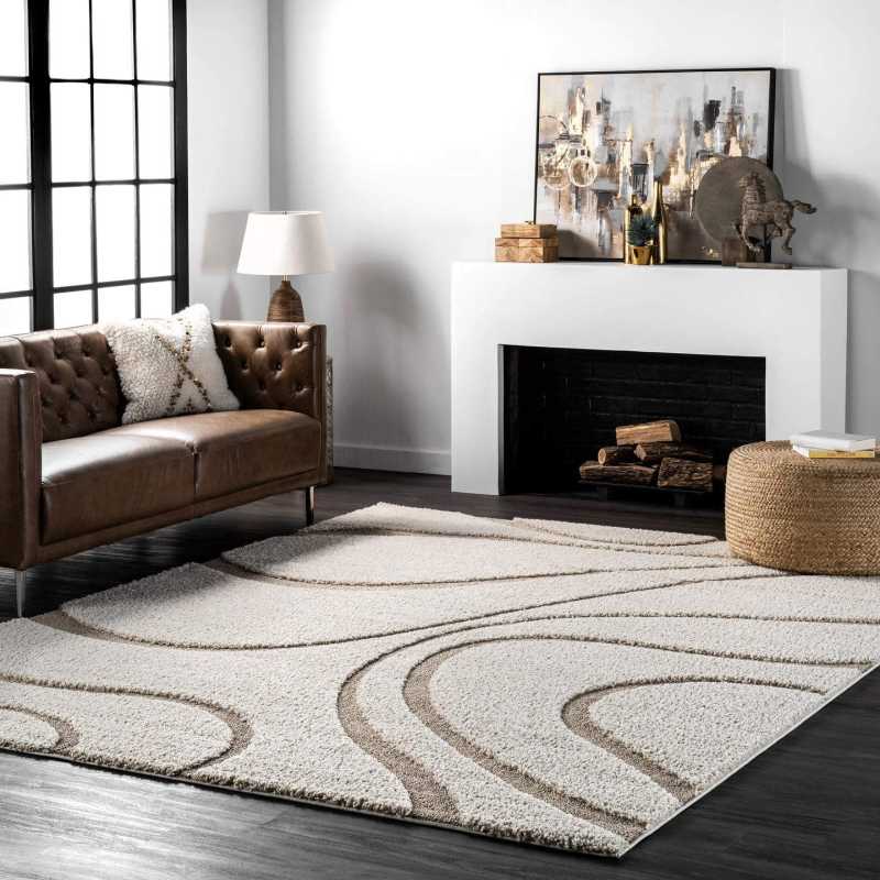 Great ideas to try with unique carpets for the living room