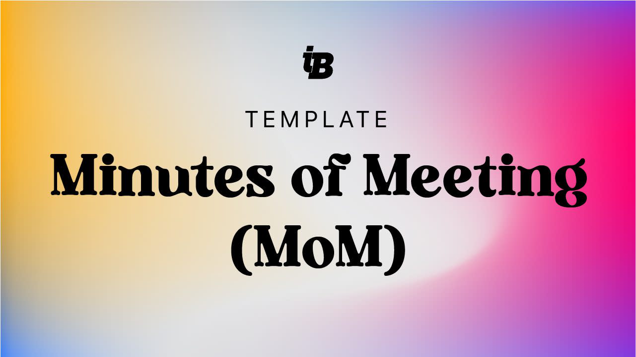 Cover Image for Template Minute of Meeting (MoM)