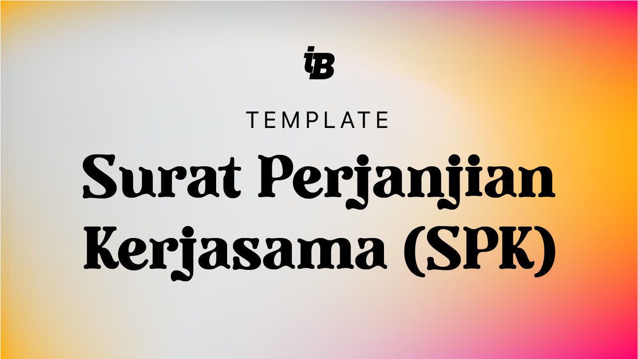 Cover Image for Template Surat Perjanjian Kerjasama (SPK) iksan bangsawan