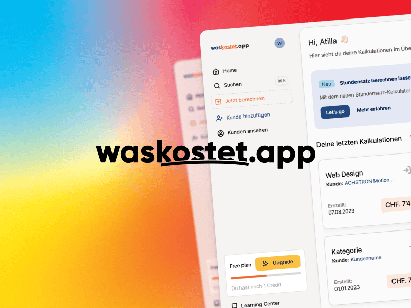 Cover Image for Der Start von waskostet.app: Wissen, was Ihre Arbeit wert ist