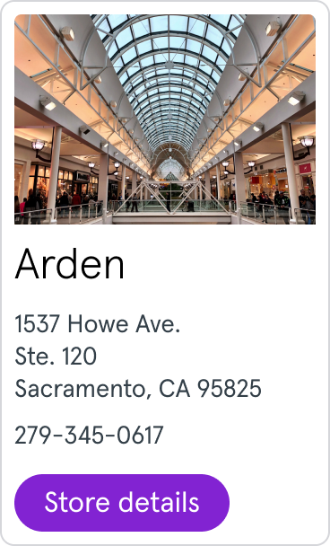 Arden 1537 Howe Ave. Ste. 120 Sacramento, CA 95825 279-345-0617