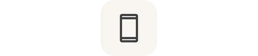 Smaller phone icon w/ gray background
