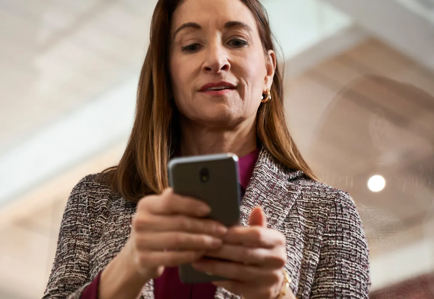 type password on phone screen