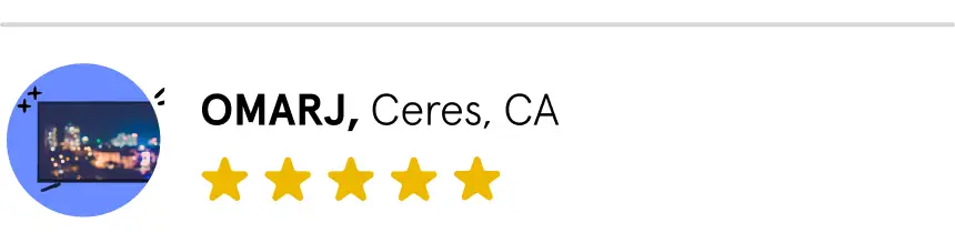 Omar, Ceres, California, 5 stars