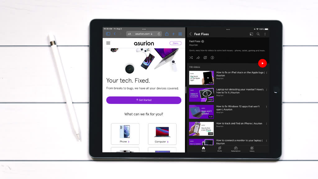 How to use Split Screen on iPad (Multitasking) Asurion