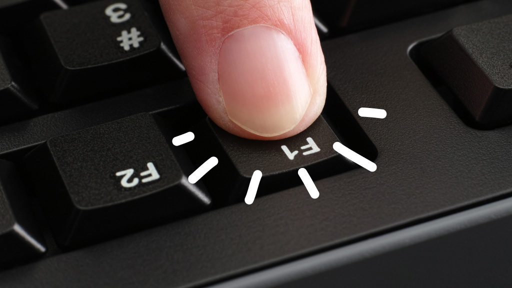 FN keys on a Dell computer with a finger pressing one