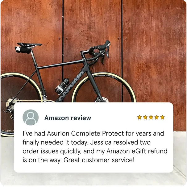 Amazon review with 5 star ratings