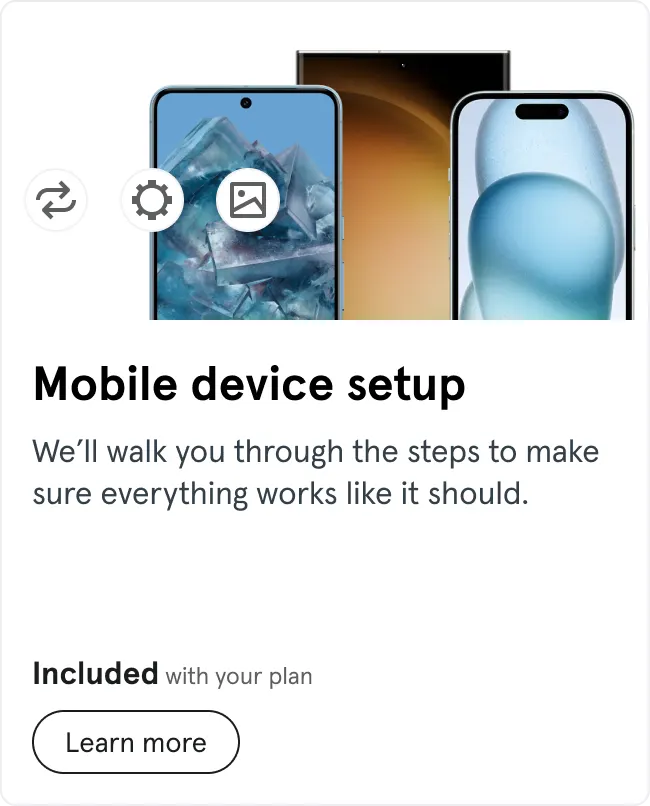 mobile device setup