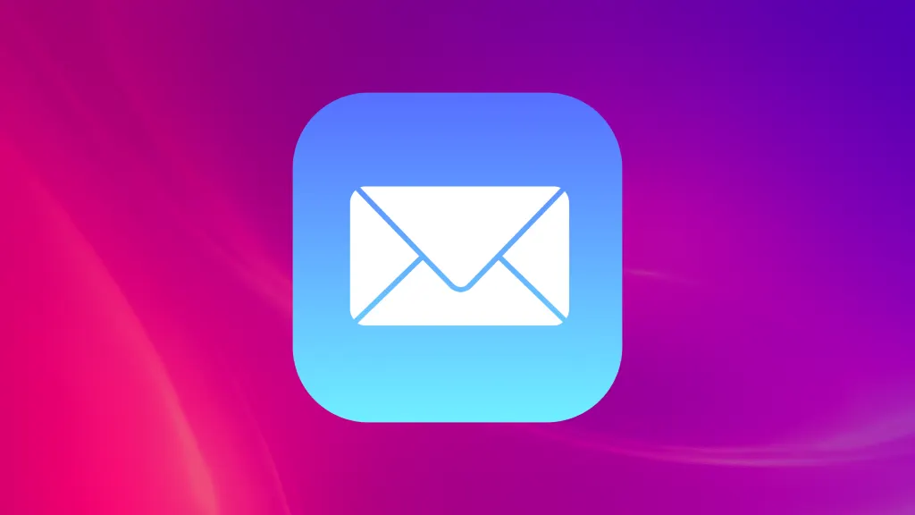 Apple iPhone email application icon on a gradient background