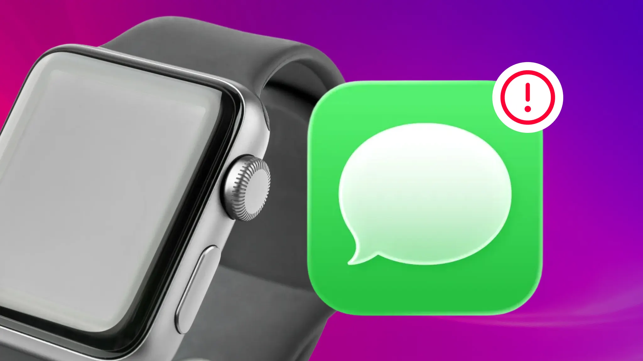 Apple Watch message alert not syncing, illustrating how to fix message sync issues between iPhone and Apple Watch