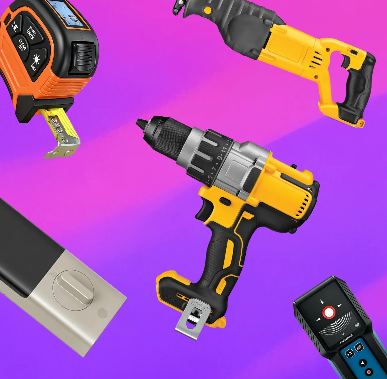 Power Tools purple background