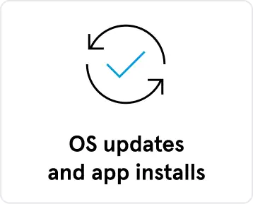 OS updates and app installs