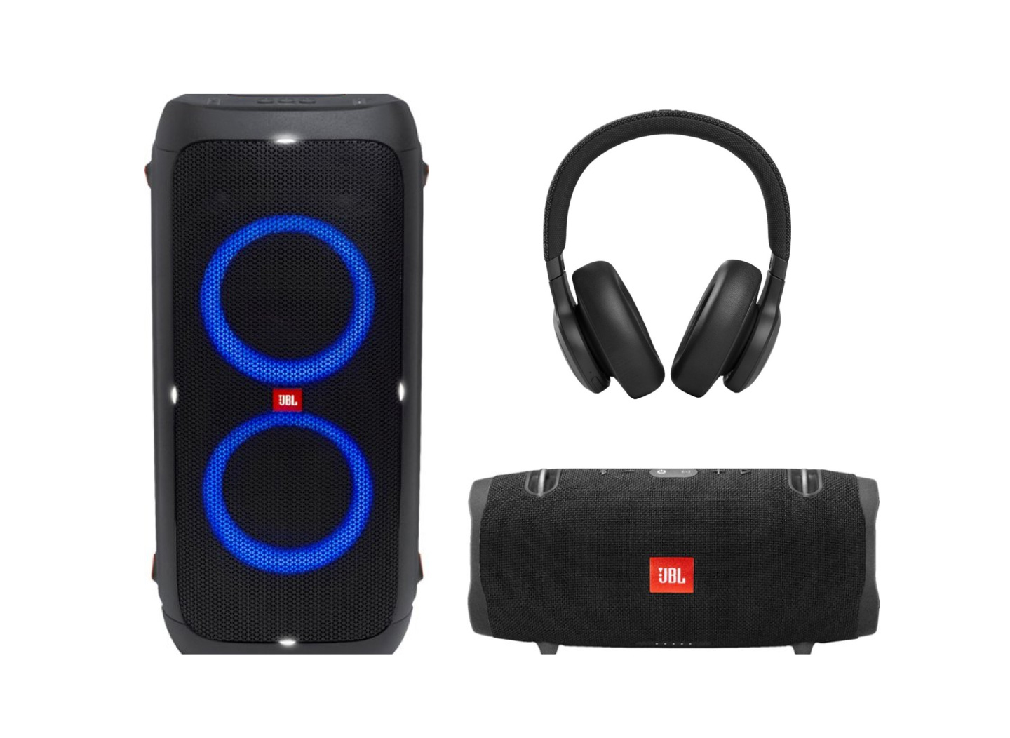 JBL speakers and headphones