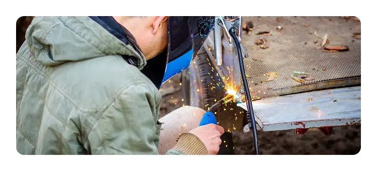 Man welding