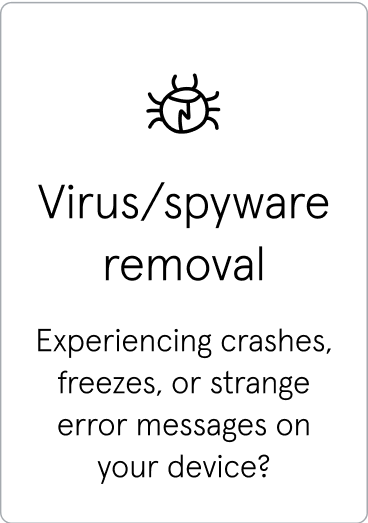 Virus spyware removal - are you experiencing crashes, freezes, or strange error messages on your device?