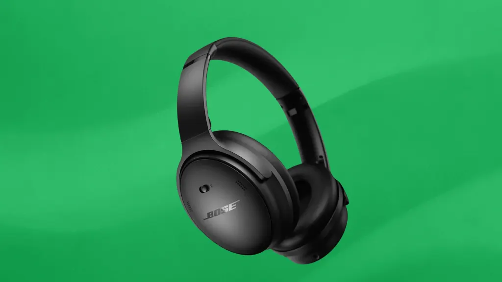Isolated product image of a black pair of Bose headphones