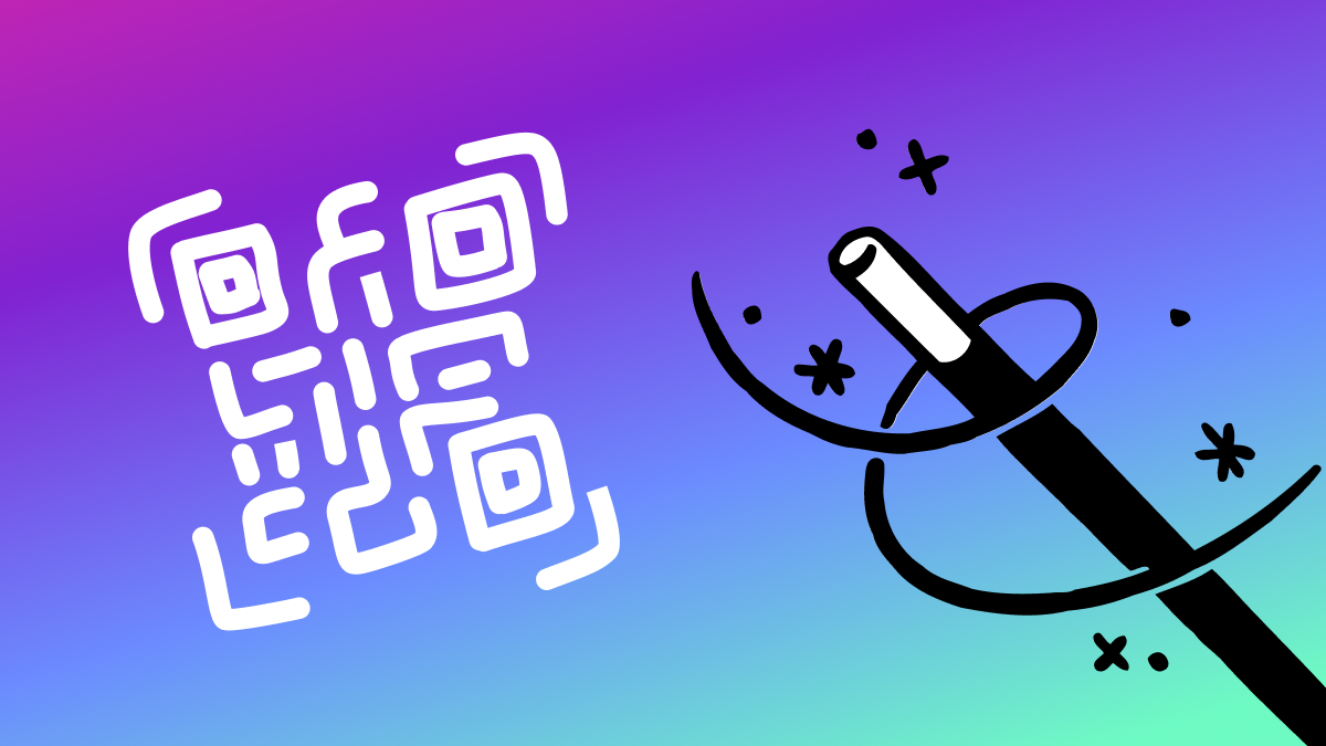 Illustration of QR code created