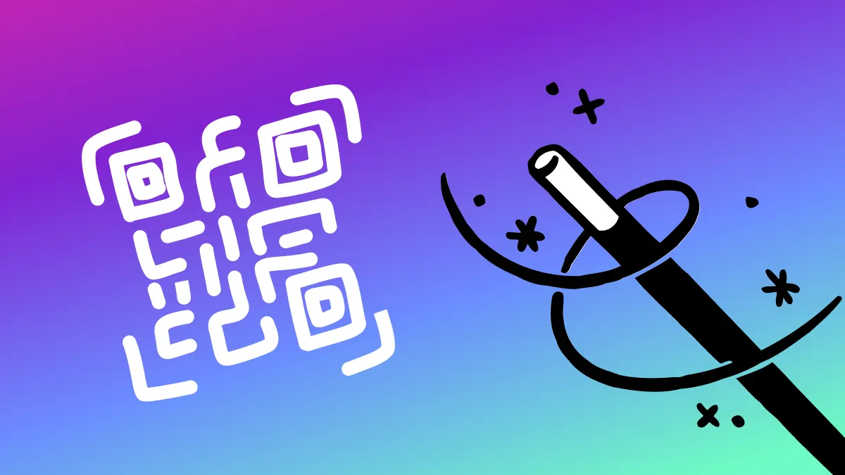 Illustration of QR code created