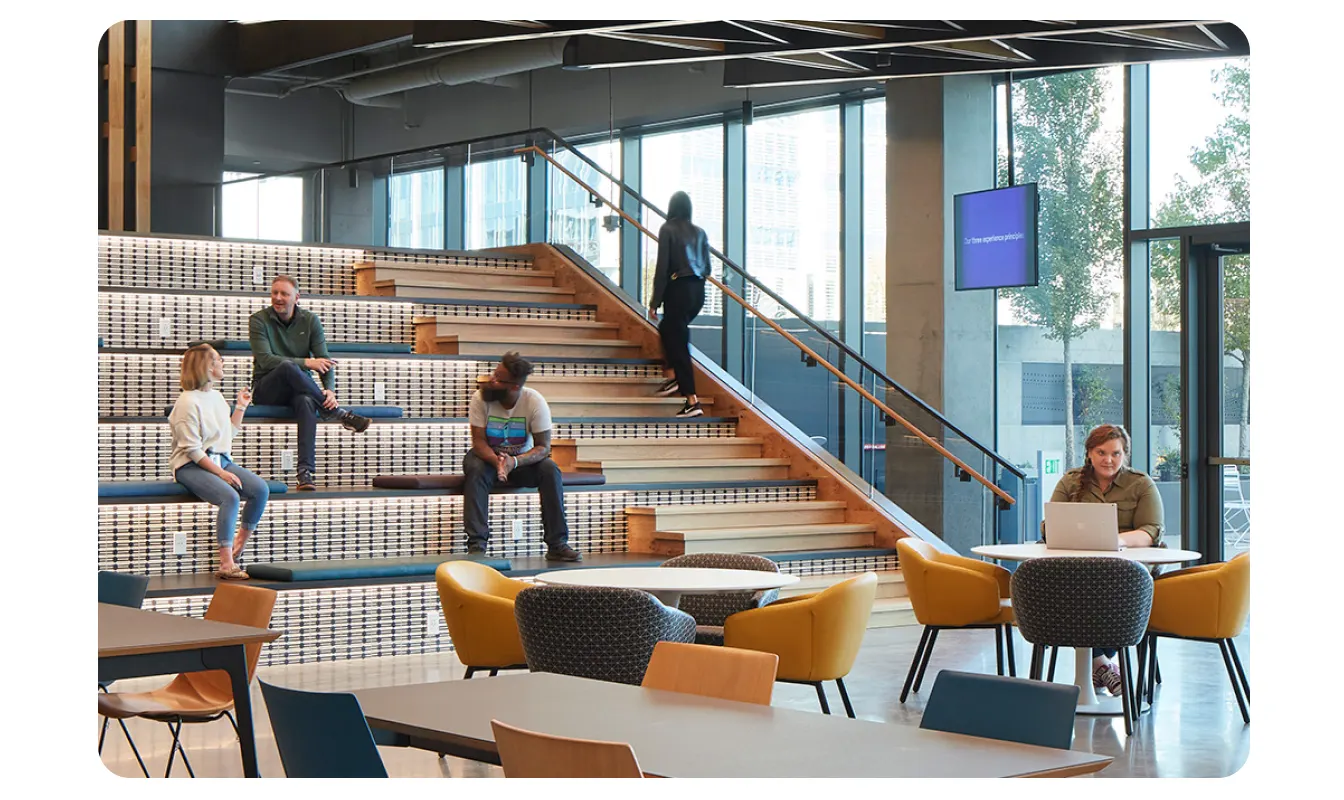 Sitting area in the Gulch