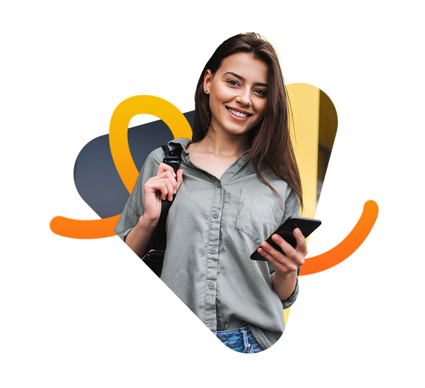 Mujer con telefono 