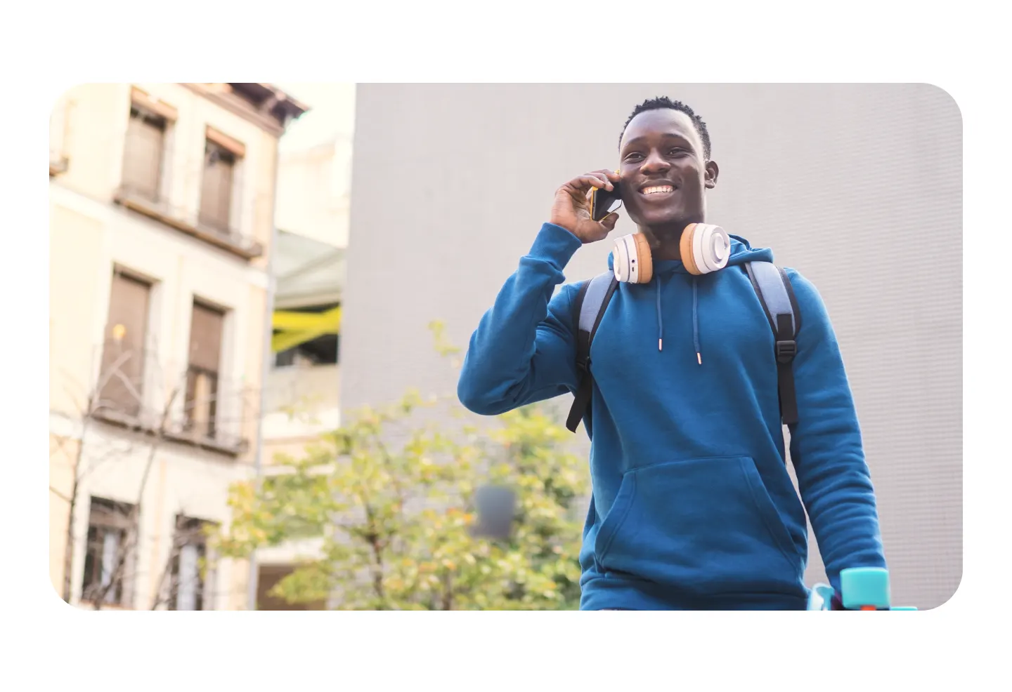 Man using a Google phone