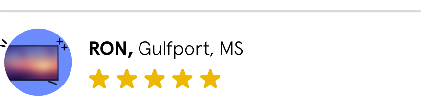 Ron, Gulfport, Mississippi, 5 stars