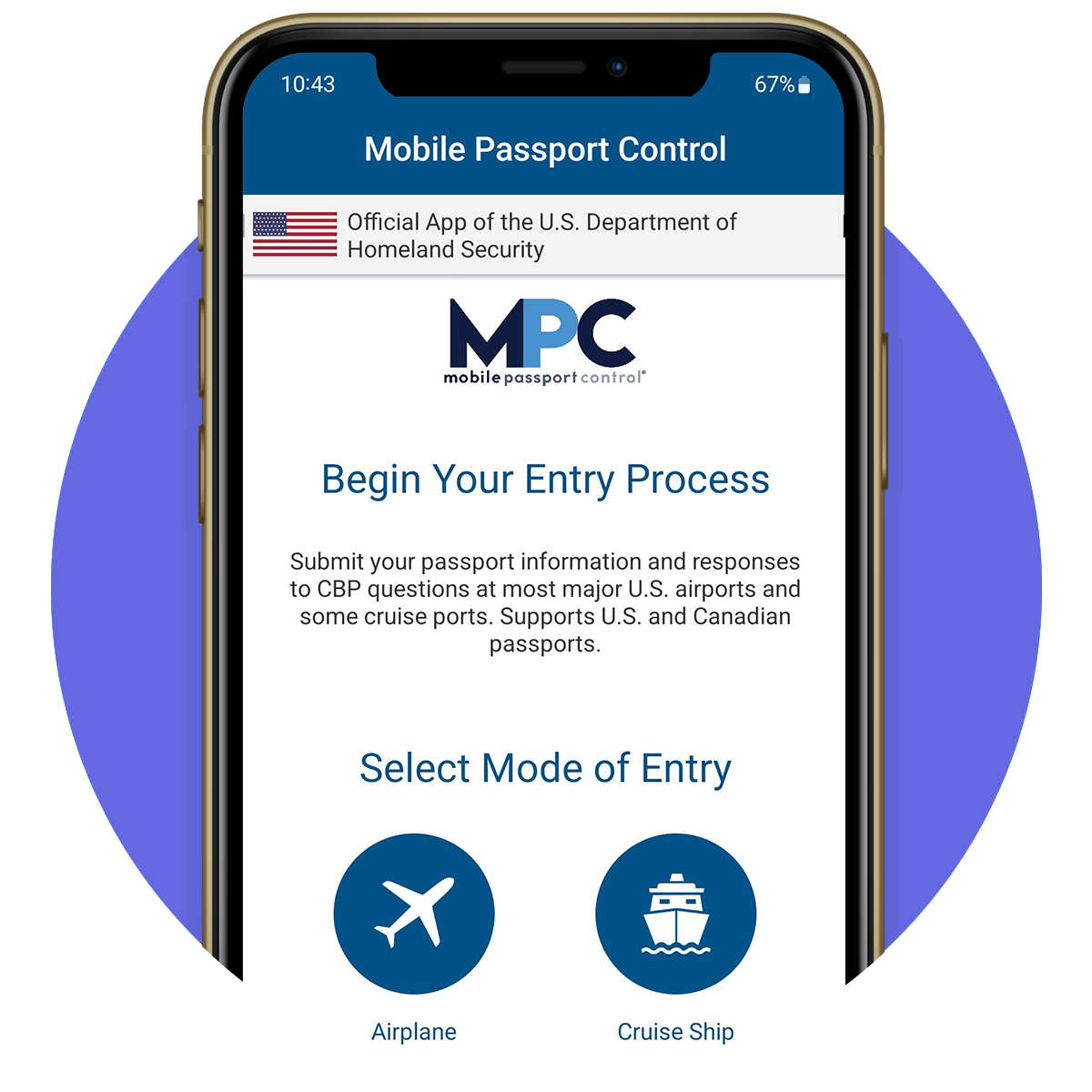 Customs Mobile Passport App 1024x1024