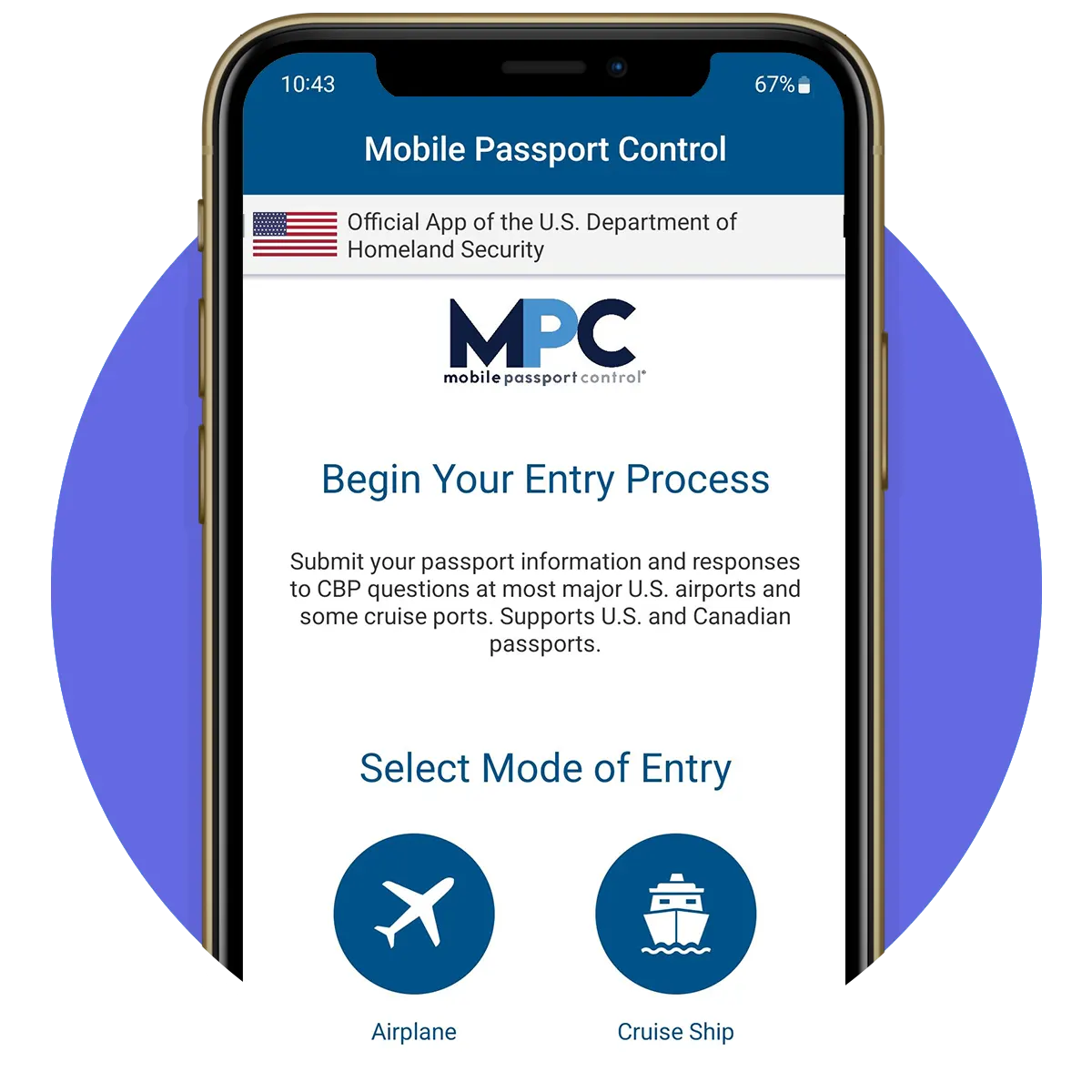 Customs Mobile Passport App 1024x1024