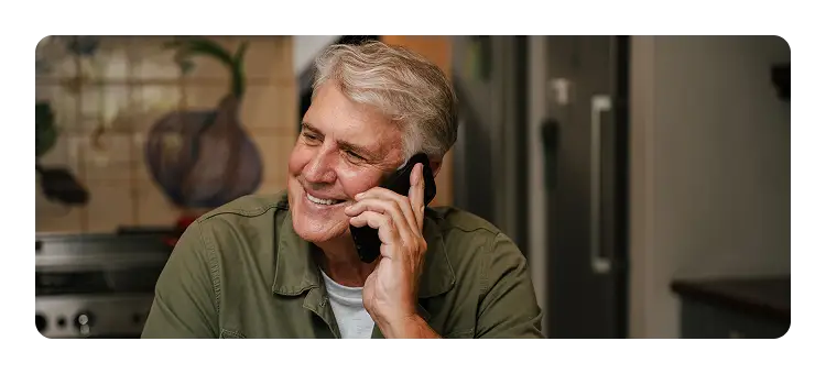 Man on phone