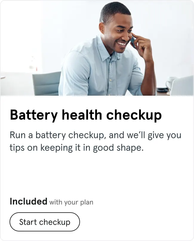 Battery health checkup 