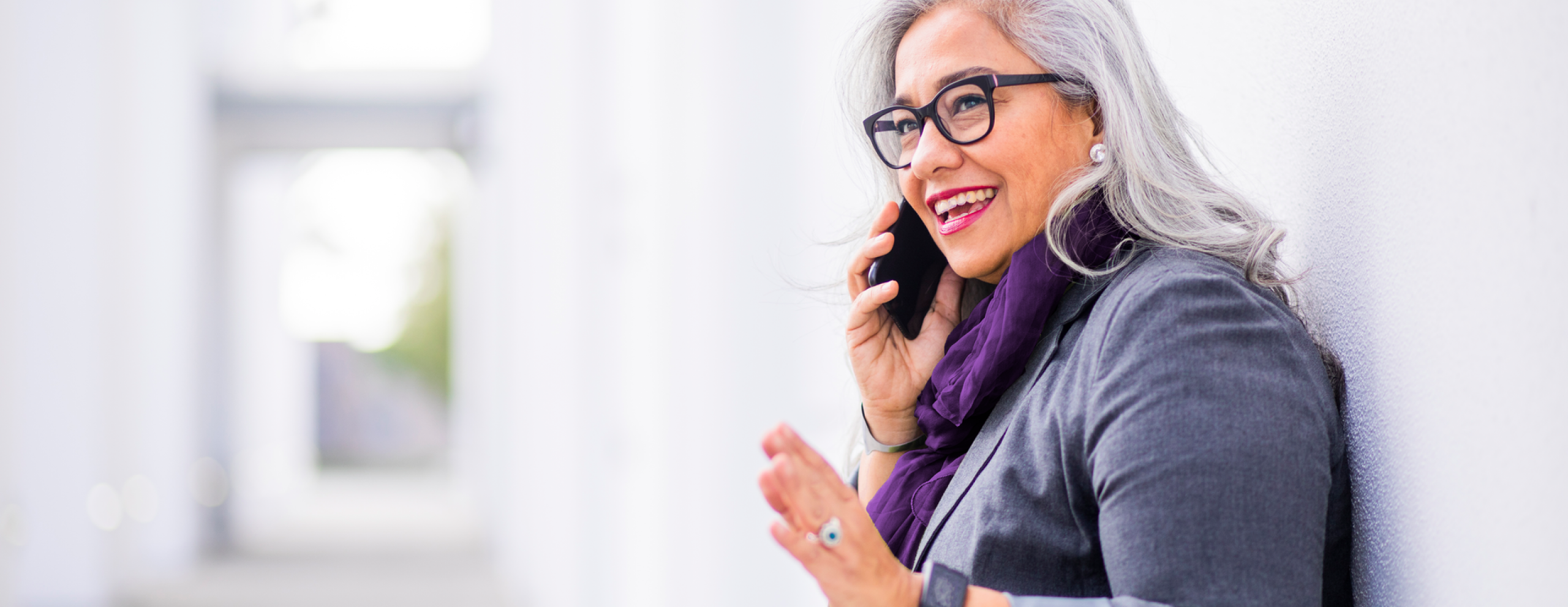 Woman talking on cell phone