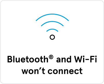 Bluetooth and Wi-Fi won’t connect