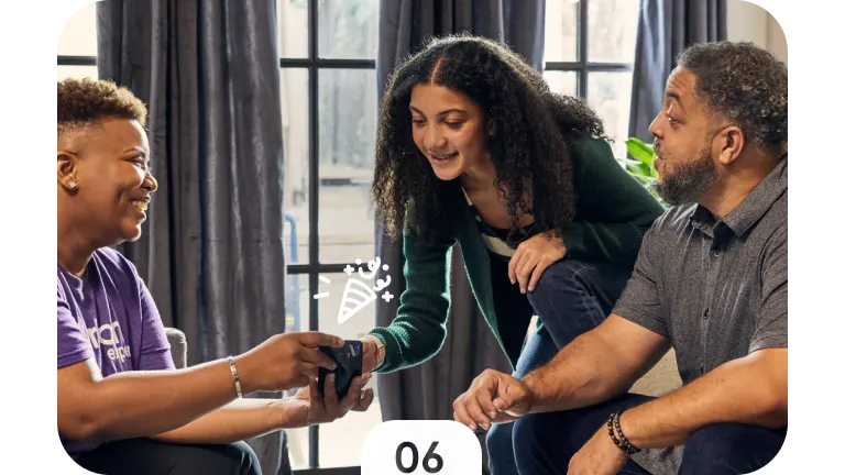 06. Her refurbished phone fulfills a new claim