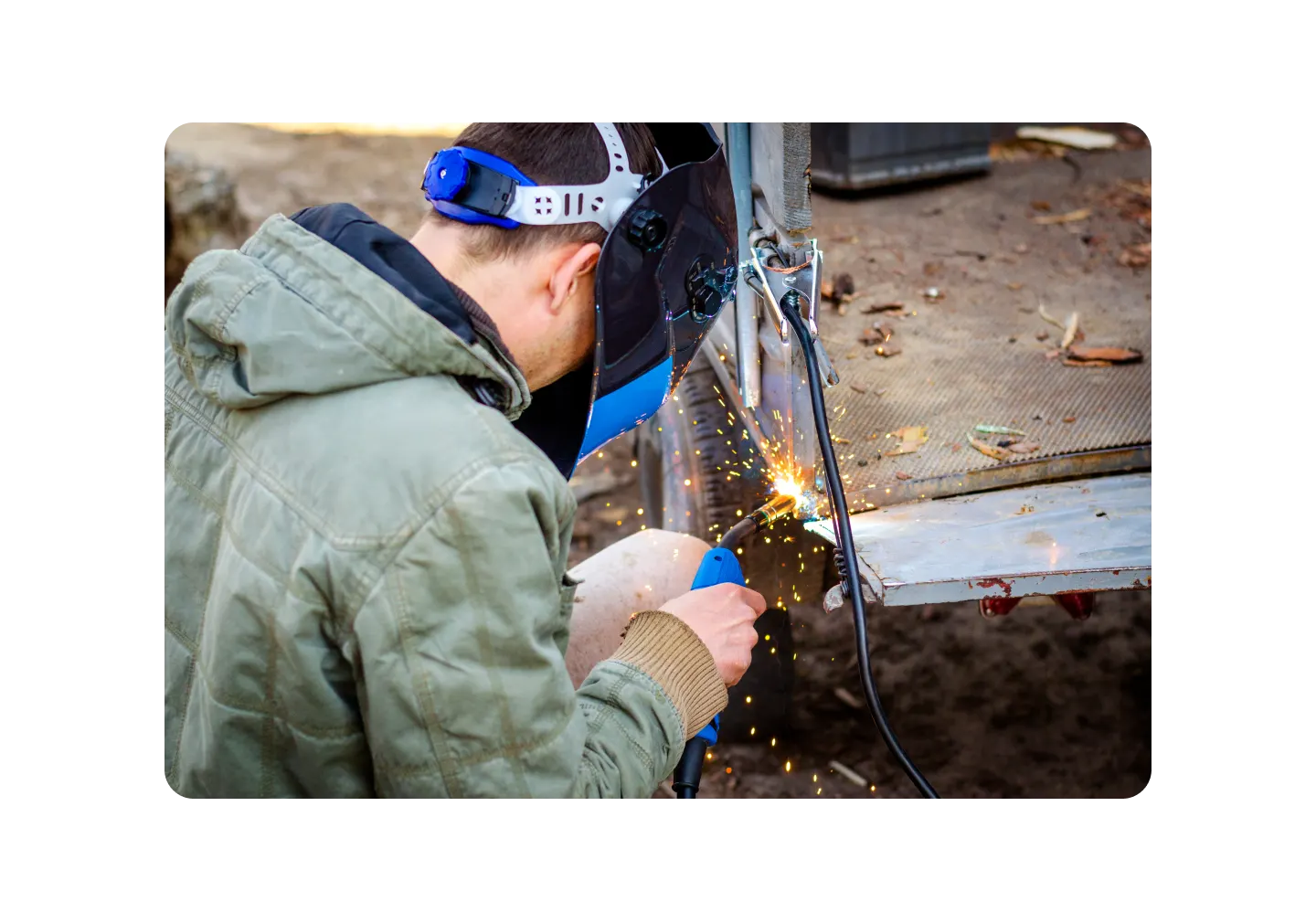 Man welding