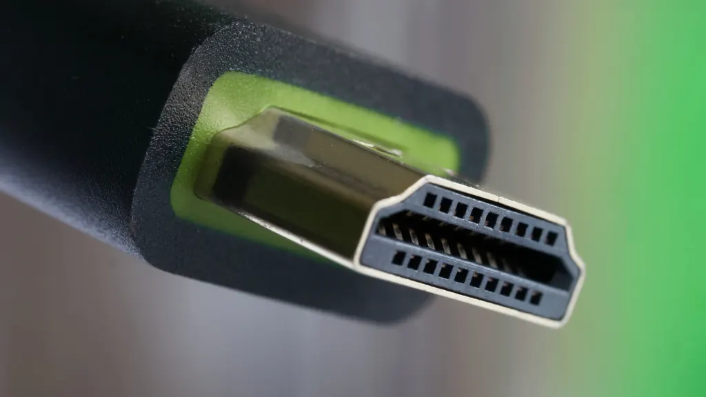 Lifestyle image of close up of a HDMI-CEC cable plug