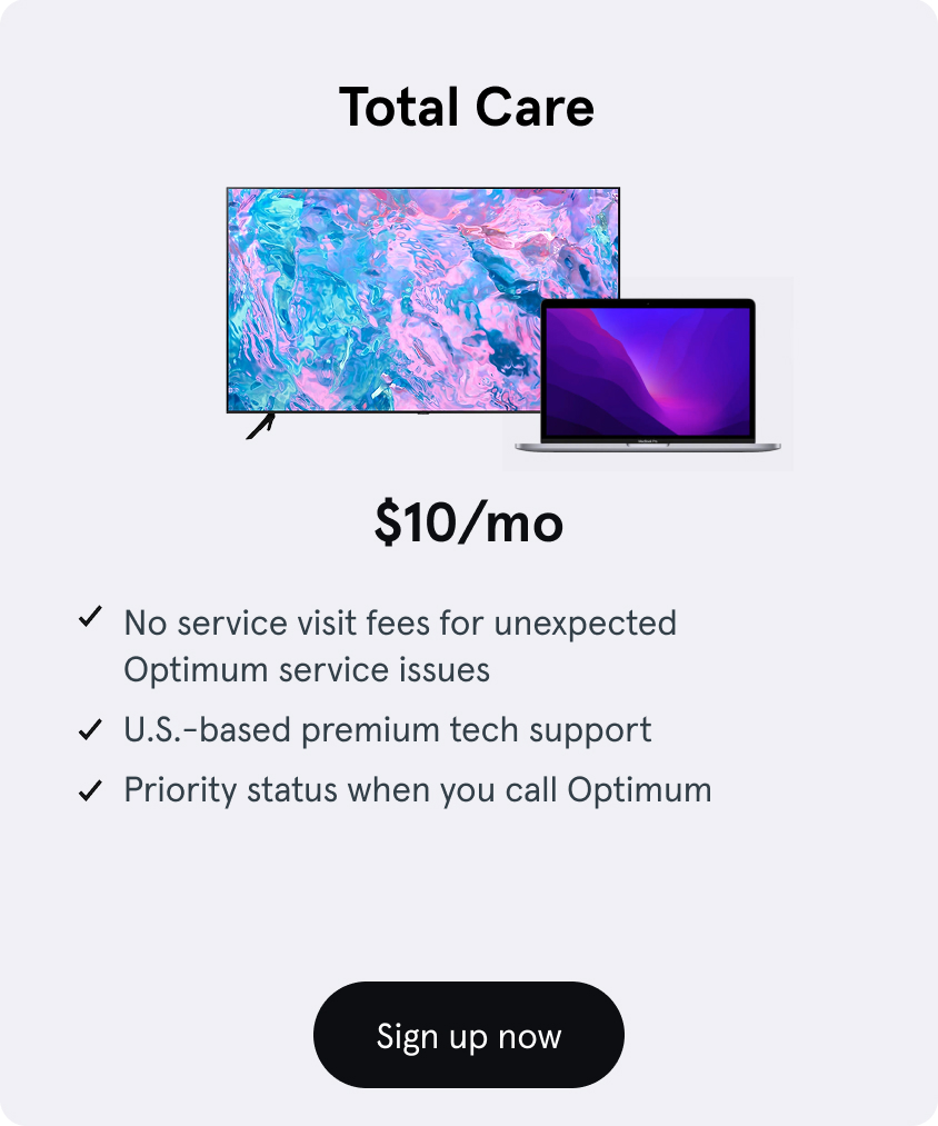 Sign up now for Total Care