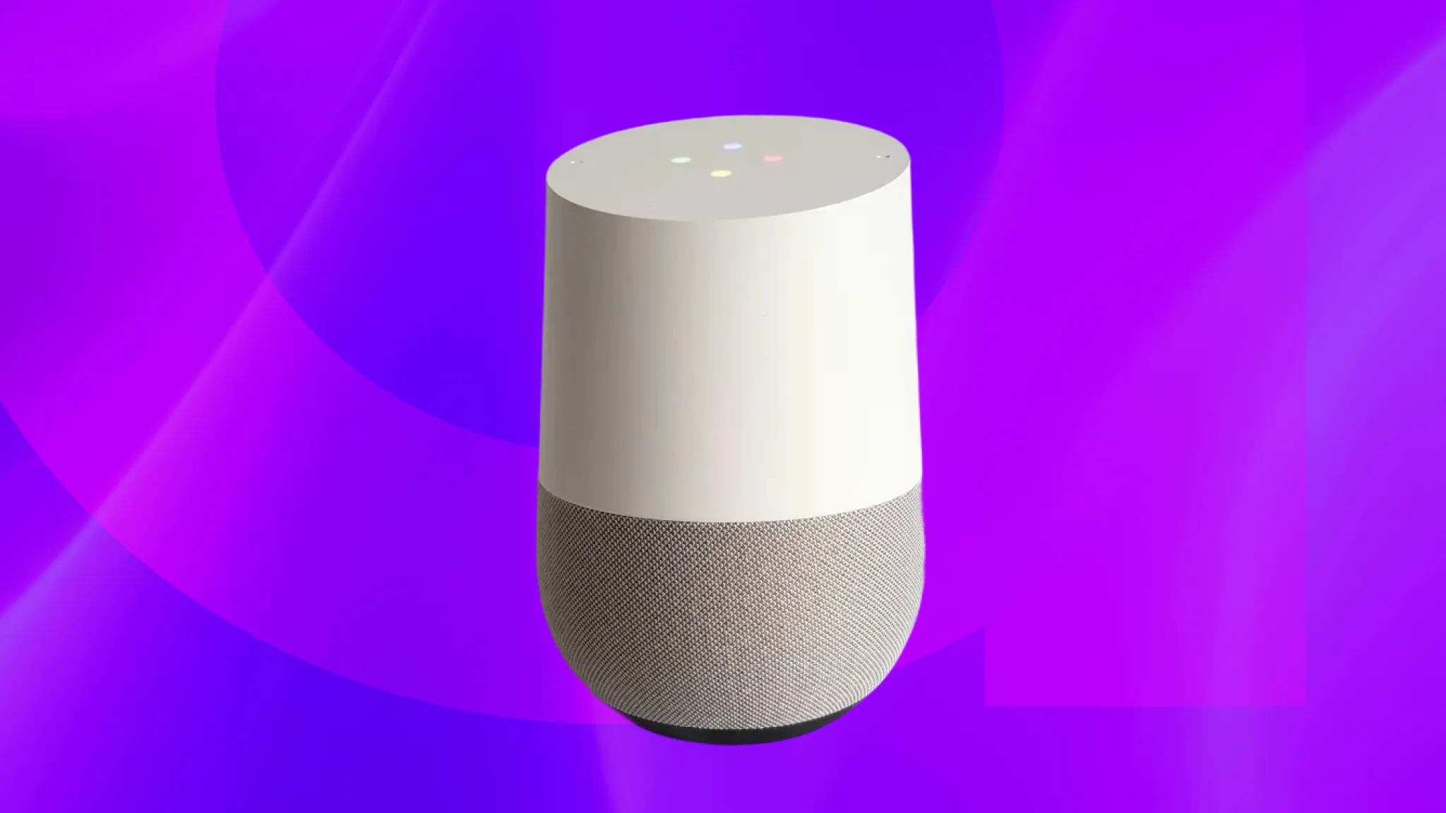 Google Home device with volume settings to fix issues when sound is too loud or too quiet