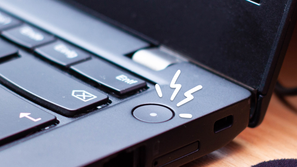 Lenovo laptop power button