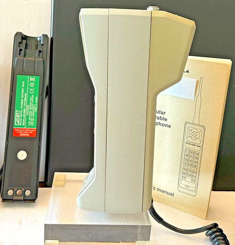 A 1989 Motorola® DynaTAC 8000M