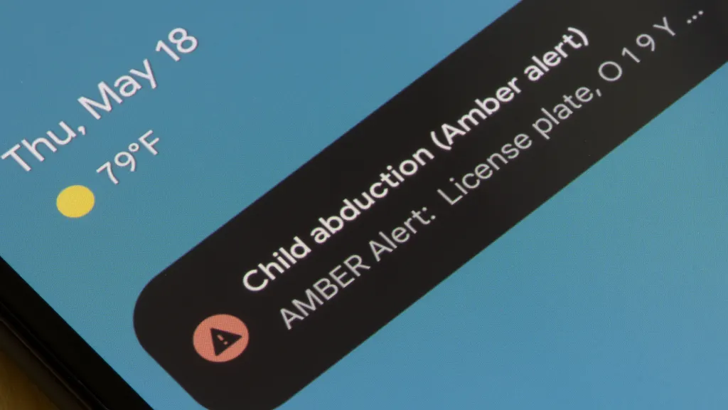 Smartphone AMBER alerts