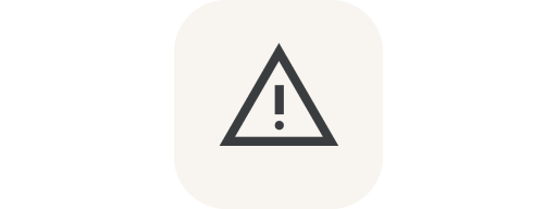 Hazard icon w/ gray background