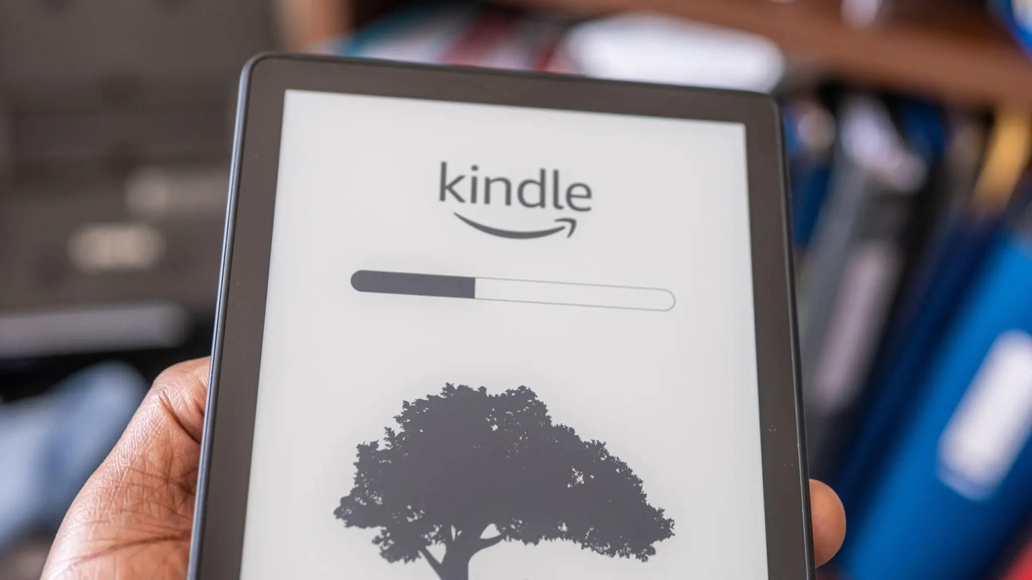 Amazon Kindle device, illustrating how to reset your Kindle and restore it to factory settings